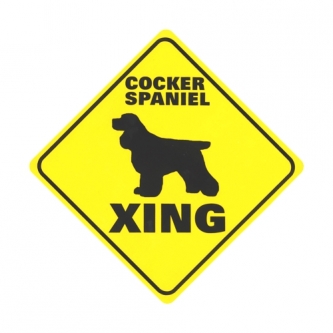 Cocker Spaniel Crossing Sign